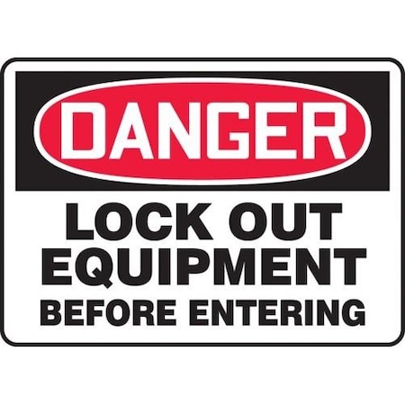 OSHA DANGER SAFETY SIGN LOCK OUT MLKT025XP